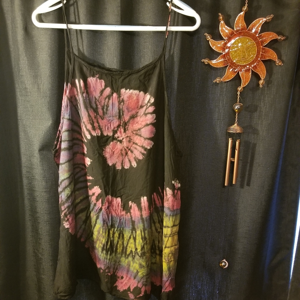 Tie dye womens tunic